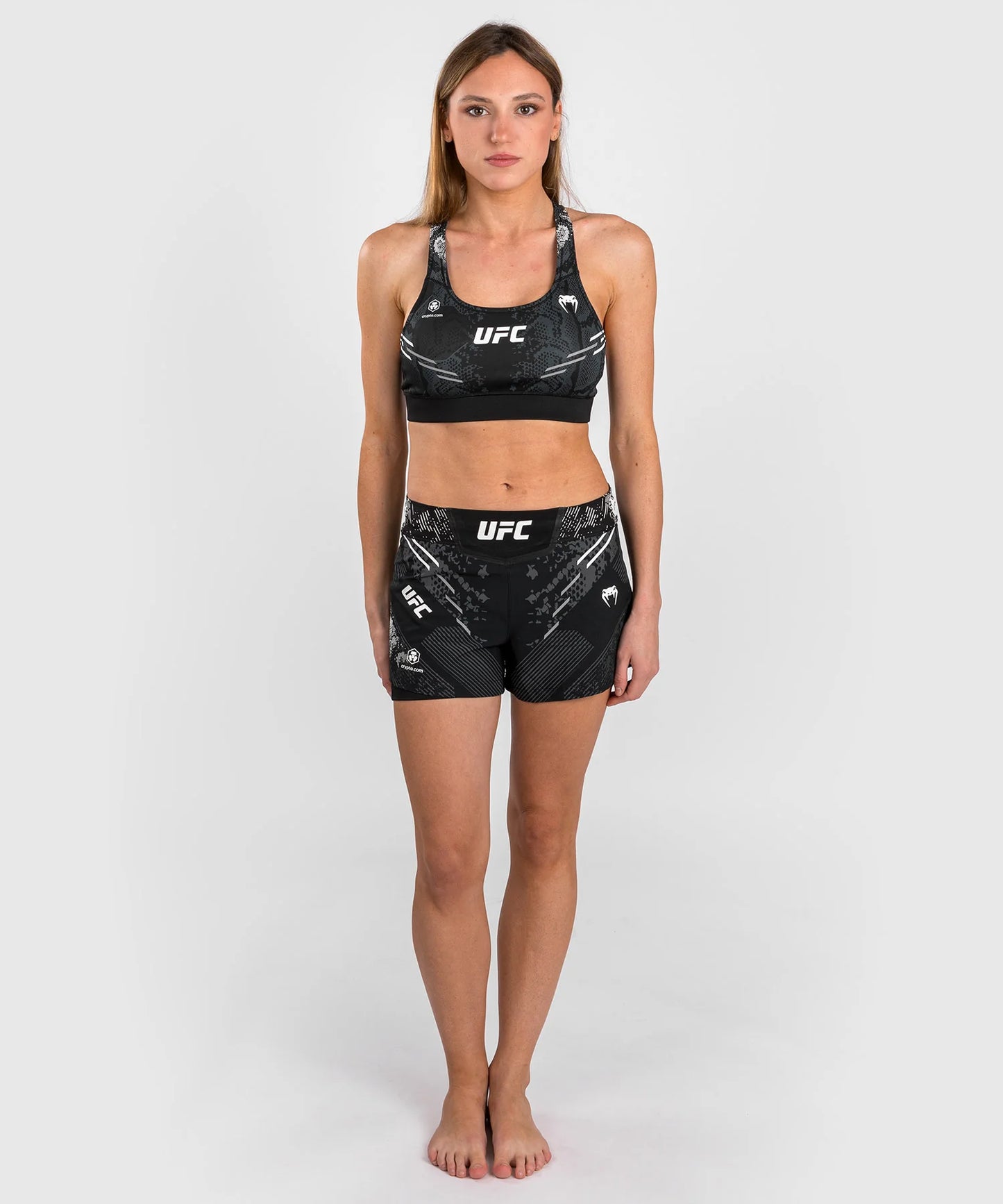 UFC ADRENALINE BY VENUM AUTHENTIC FIGHT NIGHT WOMEN’S SPORTS BRA - BLACK