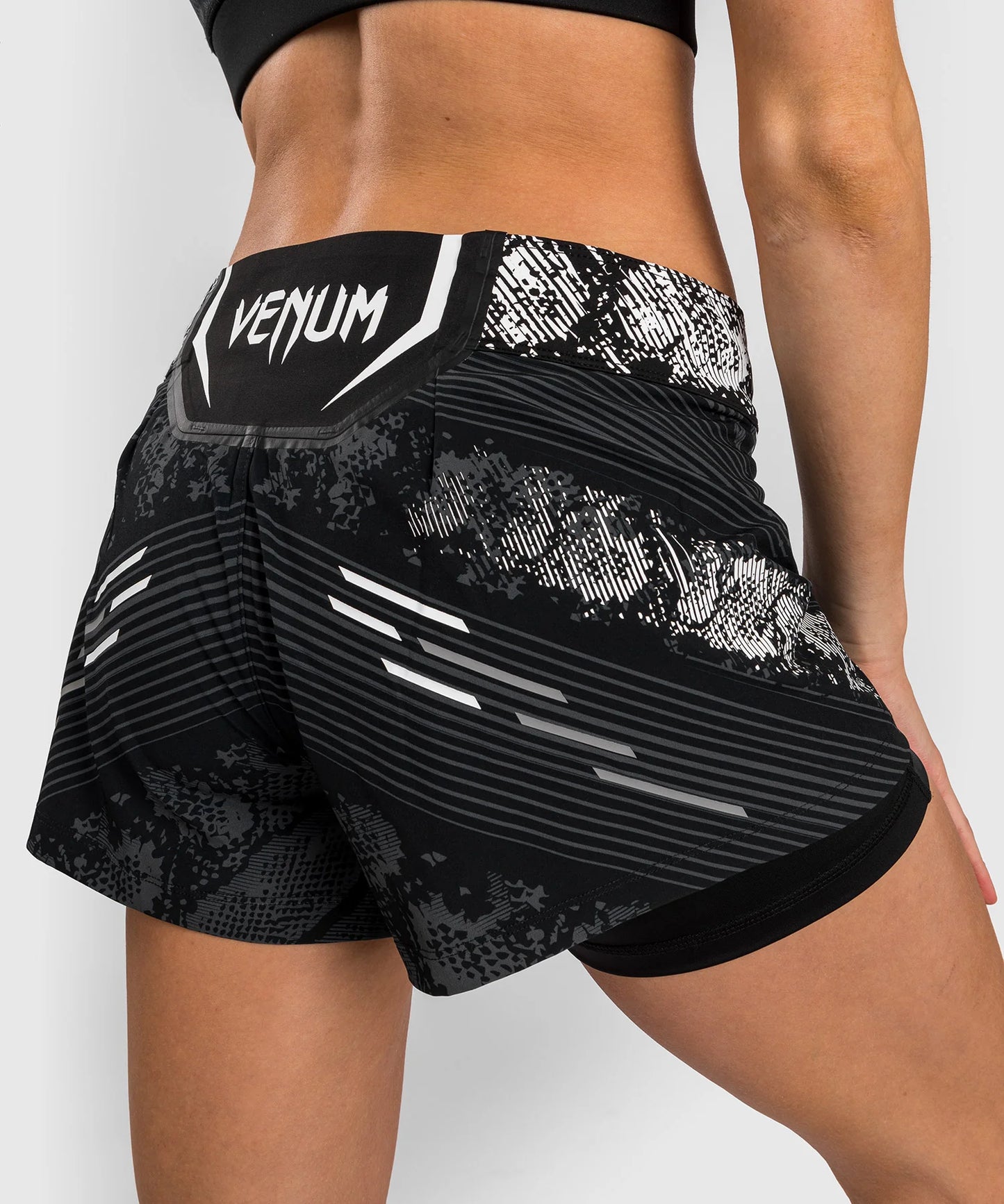 UFC ADRENALINE BY VENUM AUTHENTIC FIGHT NIGHT WOMEN’S FIGHT SHORT - BLACK