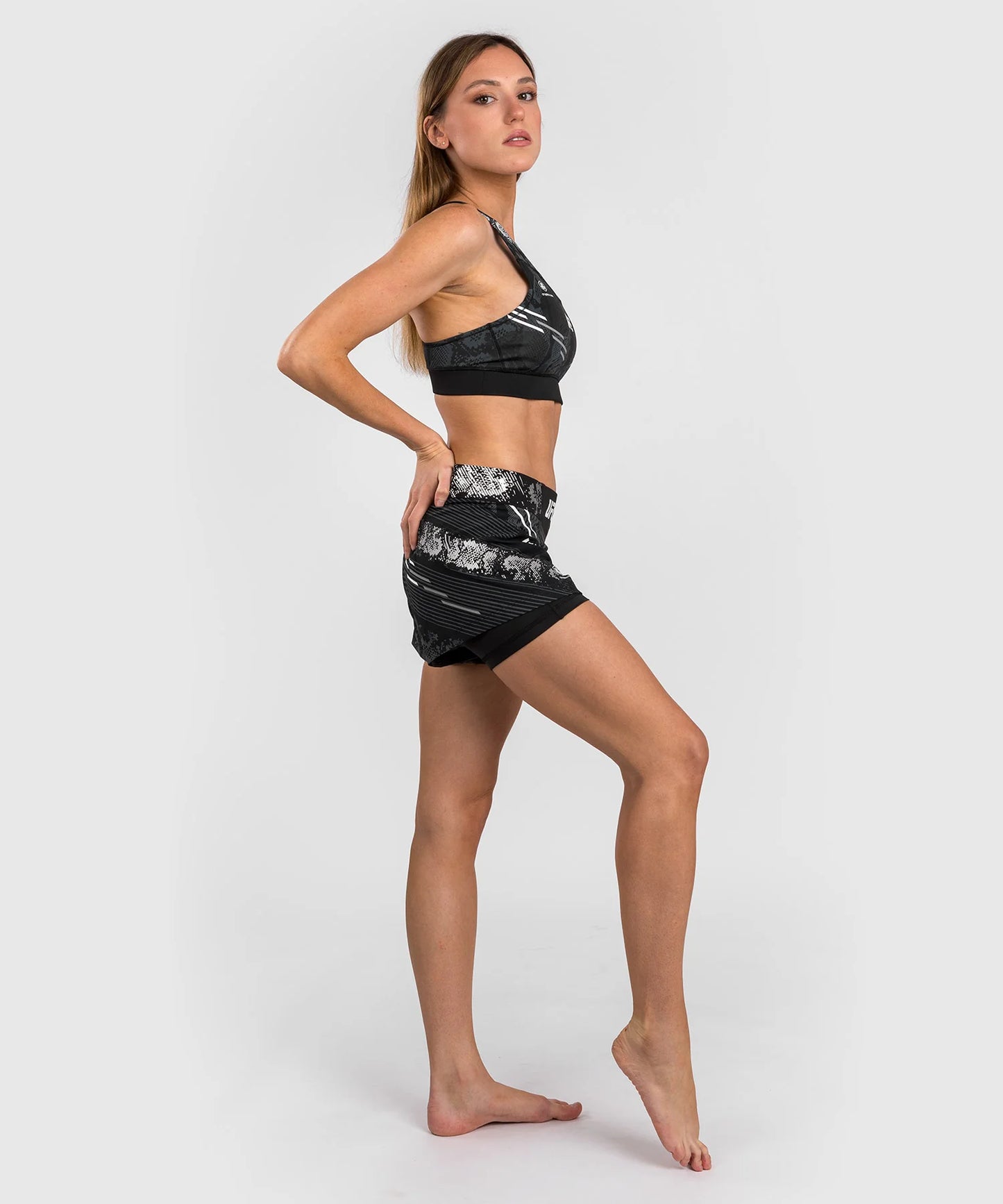 UFC ADRENALINE BY VENUM AUTHENTIC FIGHT NIGHT WOMEN’S FIGHT SHORT - BLACK