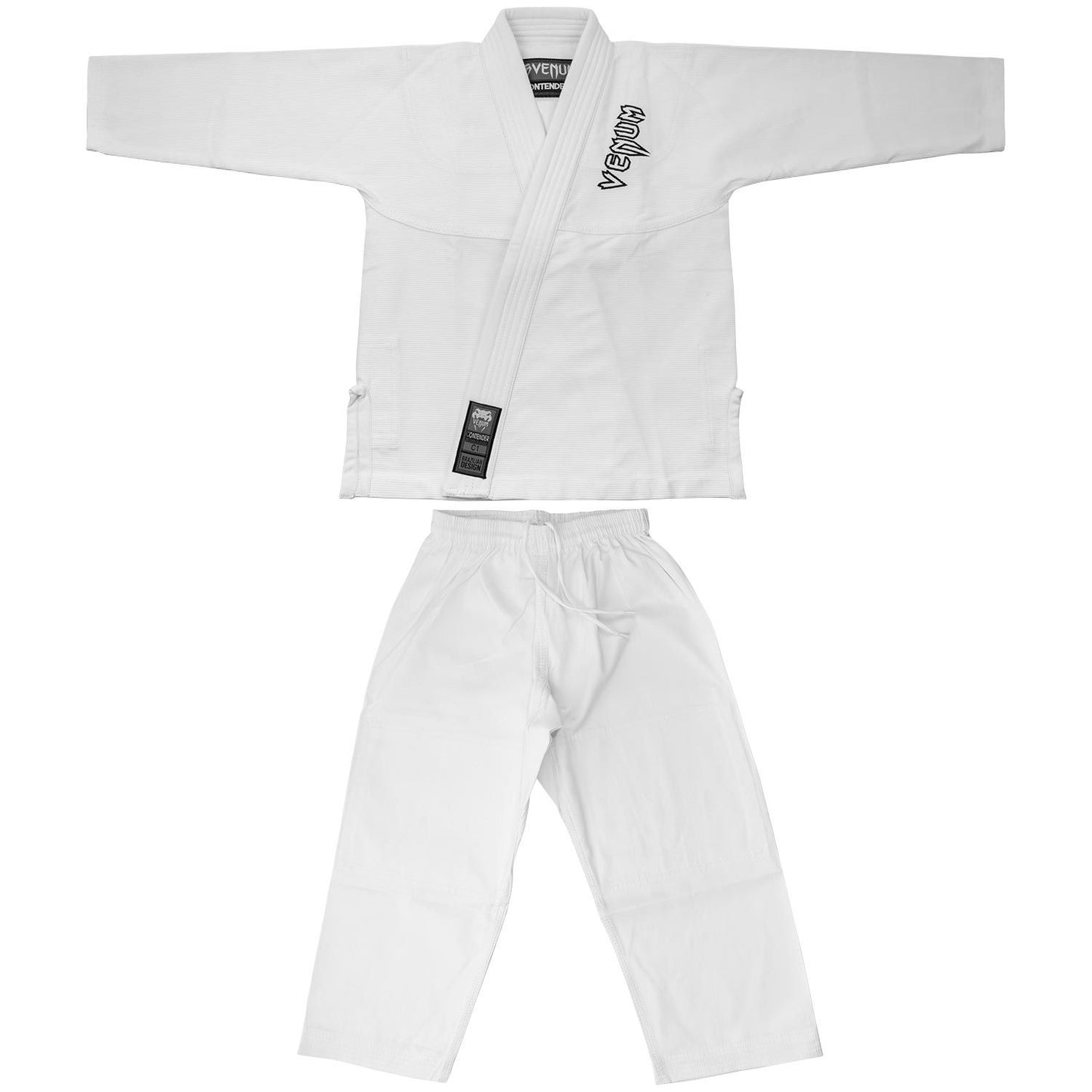 VENUM CONTENDER KIDS BJJ GI (FREE WHITE BELT INCLUDED) - WHITE