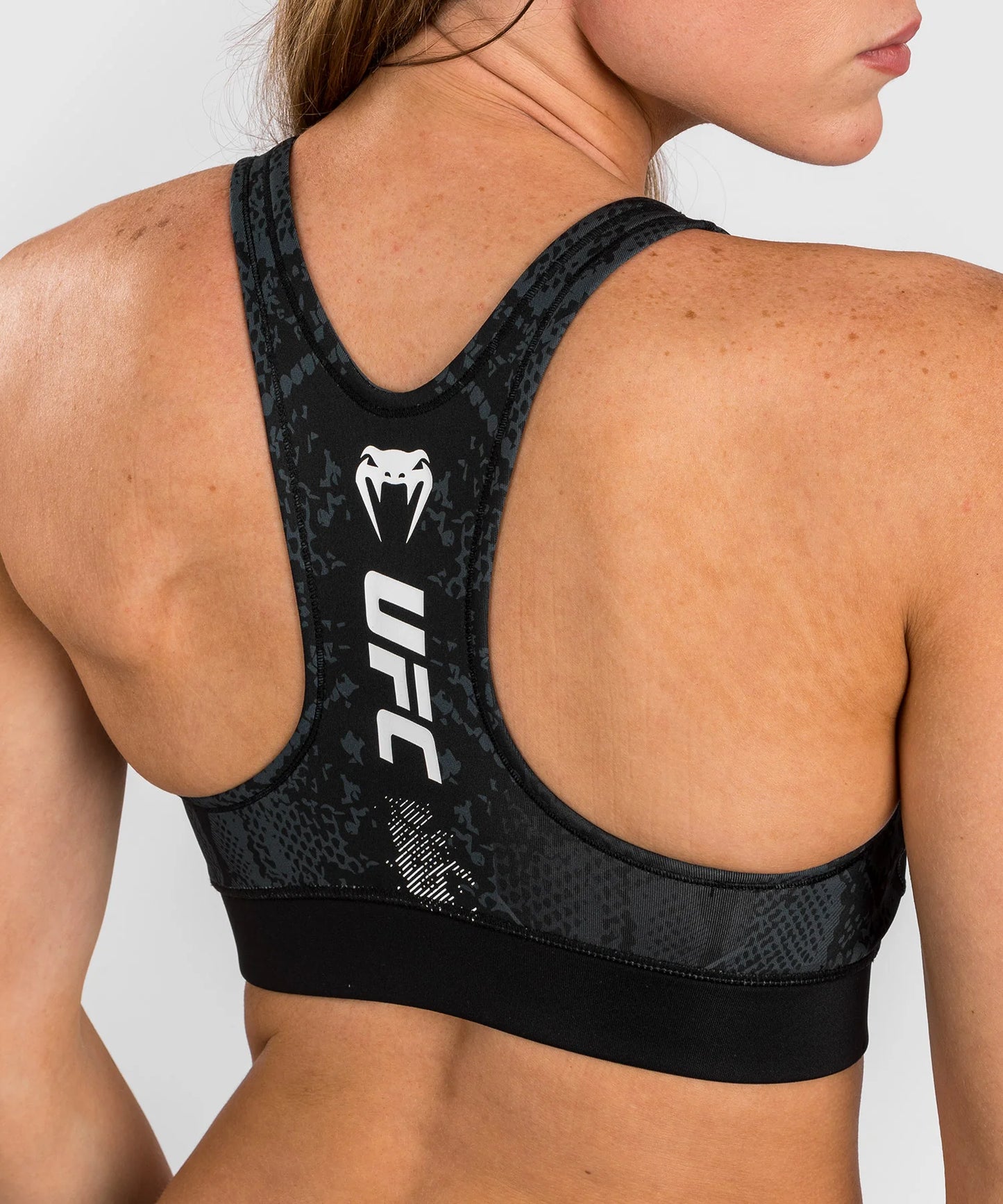 UFC ADRENALINE BY VENUM AUTHENTIC FIGHT NIGHT WOMEN’S SPORTS BRA - BLACK
