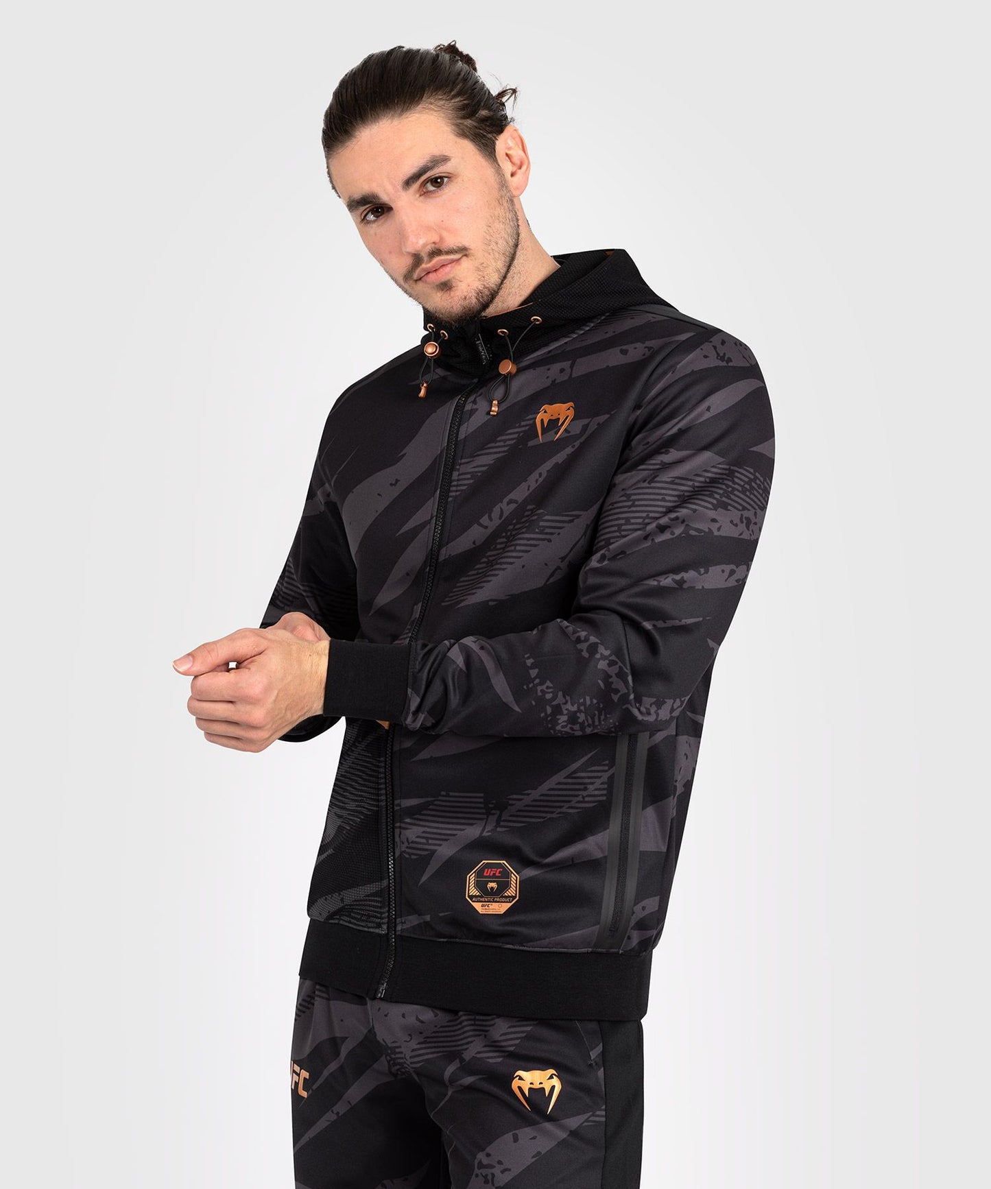 UFC ADRENALINE BY VENUM FIGHT WEEK MEN’S ZIP HOODIE - URBAN CAMO