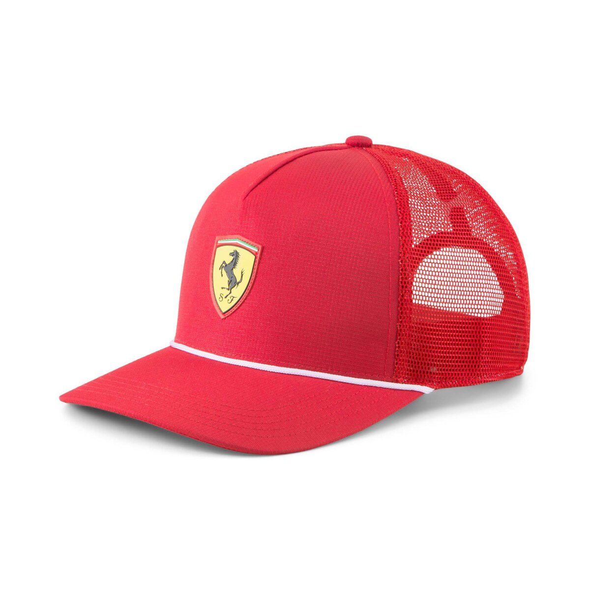 FERRARI MENS Race Trucker Cap Red