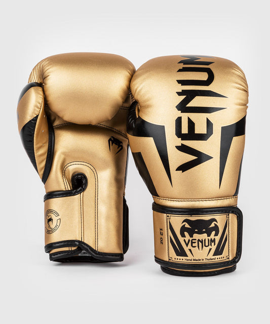 Venum Elite Boxing Gloves - Gold/Black