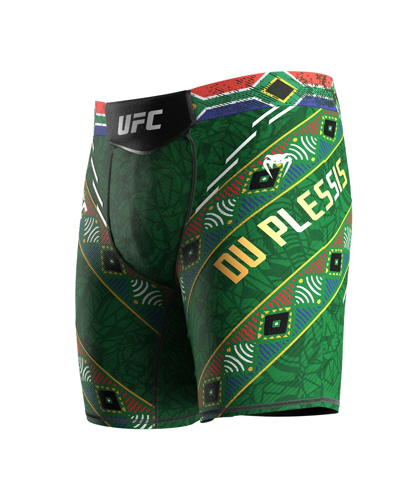 UFC Adrenaline Unrivaled by Venum Vale Tudo Short For Men's - Green - Dricus Du Plessis