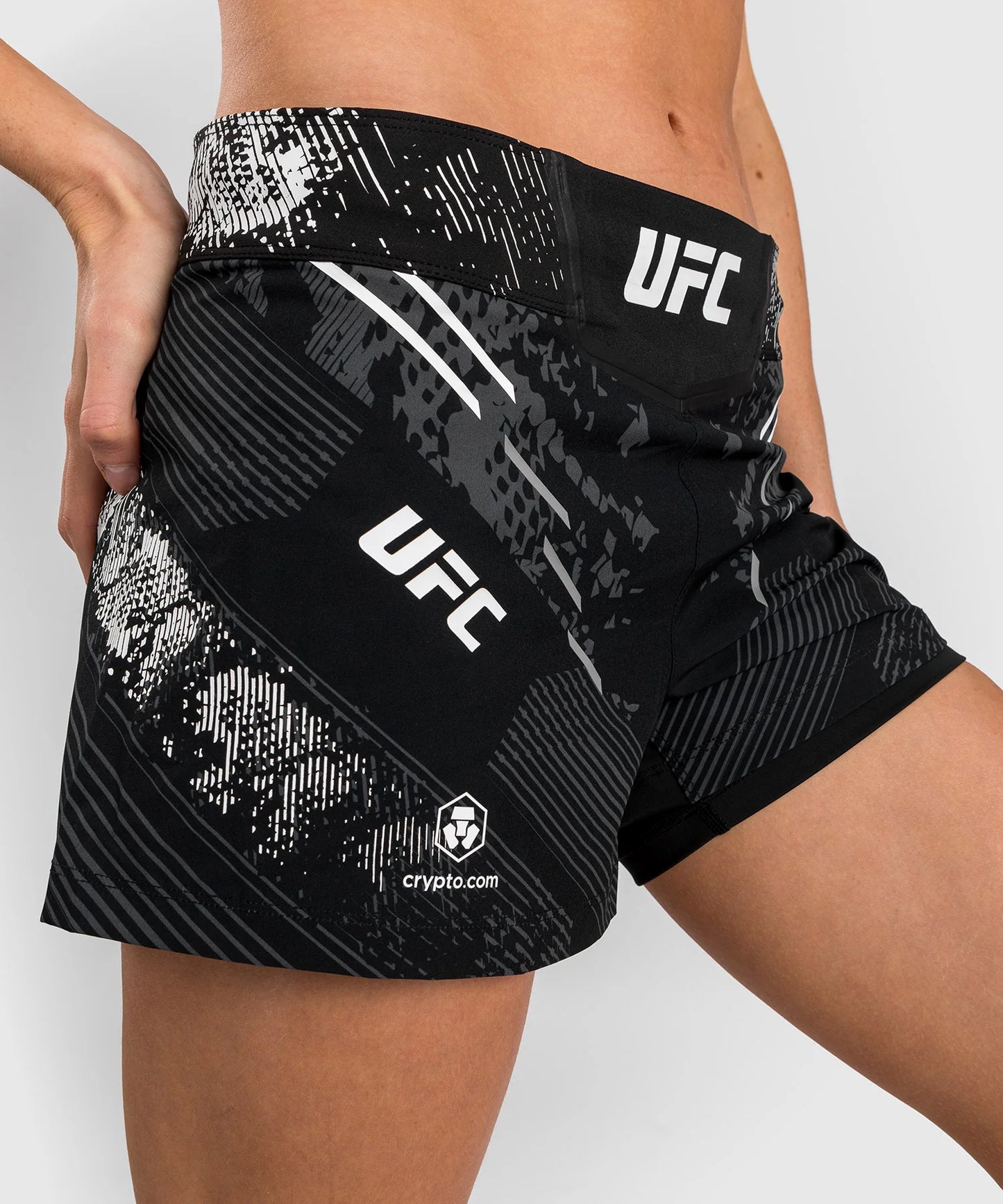 UFC ADRENALINE BY VENUM AUTHENTIC FIGHT NIGHT WOMEN’S FIGHT SHORT - BLACK