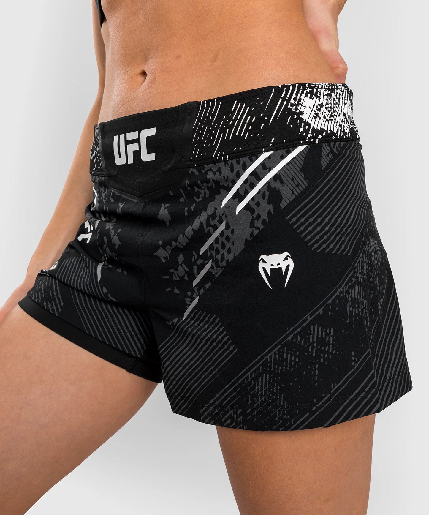 UFC ADRENALINE BY VENUM AUTHENTIC FIGHT NIGHT WOMEN’S FIGHT SHORT - BLACK